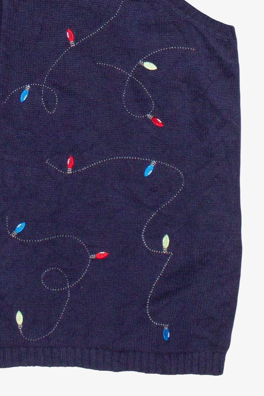 String Holiday Lights CJ Banks Ugly Christmas Vest (2000s)