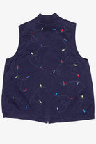String Holiday Lights CJ Banks Ugly Christmas Vest (2000s)