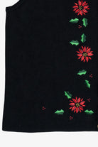 Vintage Poinsettia Croft & Barrow Ugly Christmas Sweater (1990s)