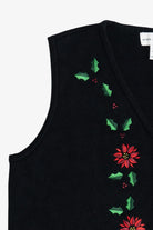 Vintage Poinsettia Croft & Barrow Ugly Christmas Sweater (1990s)