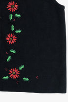 Vintage Poinsettia Croft & Barrow Ugly Christmas Sweater (1990s)