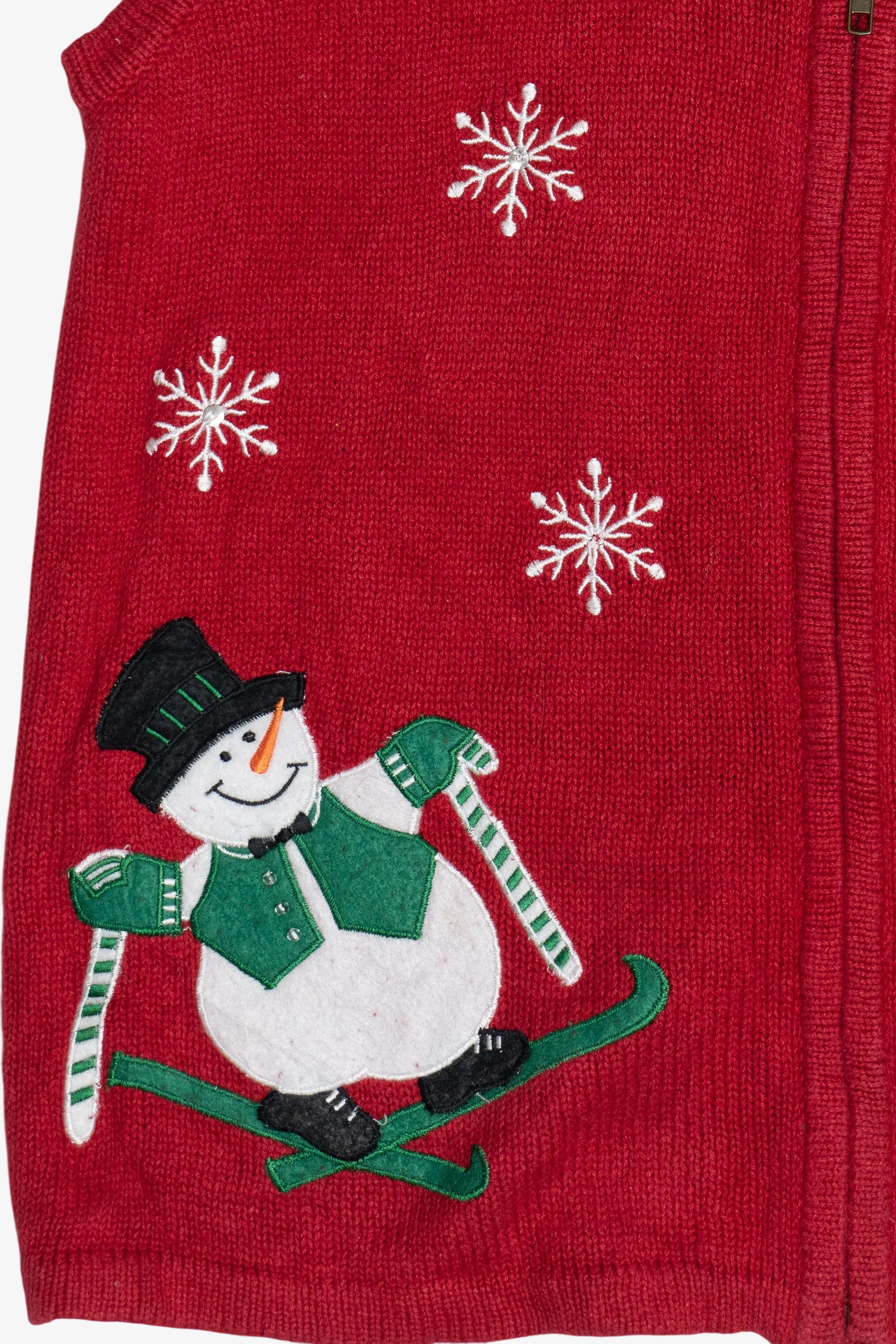Vintage Bobbie Brooks Snowmen Ugly Christmas Vest (1990s)