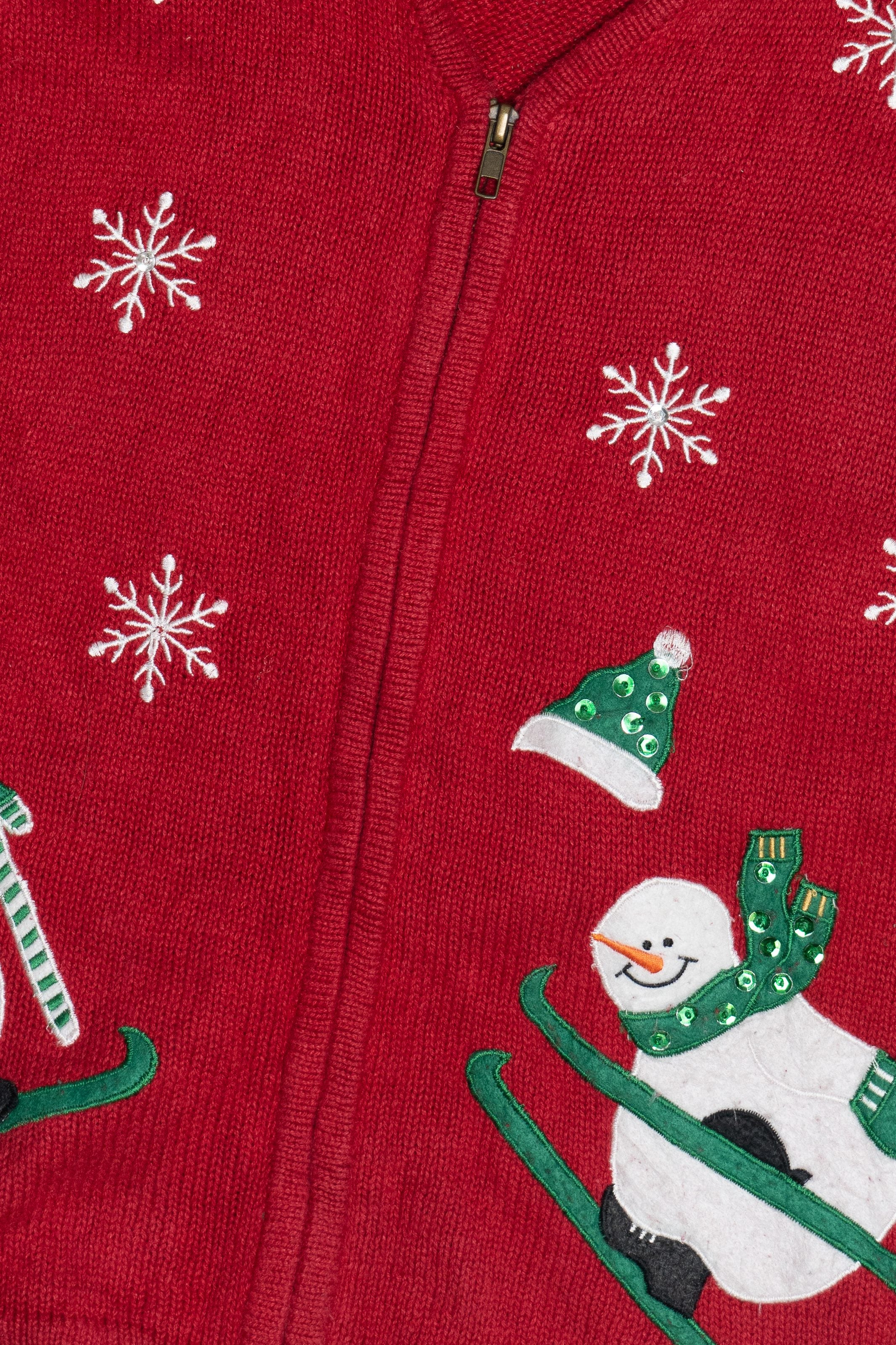 Vintage Bobbie Brooks Snowmen Ugly Christmas Vest (1990s)