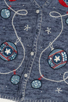 Vintage Bobbie Brooks Americana Ornaments Ugly Christmas Vest (1990s)