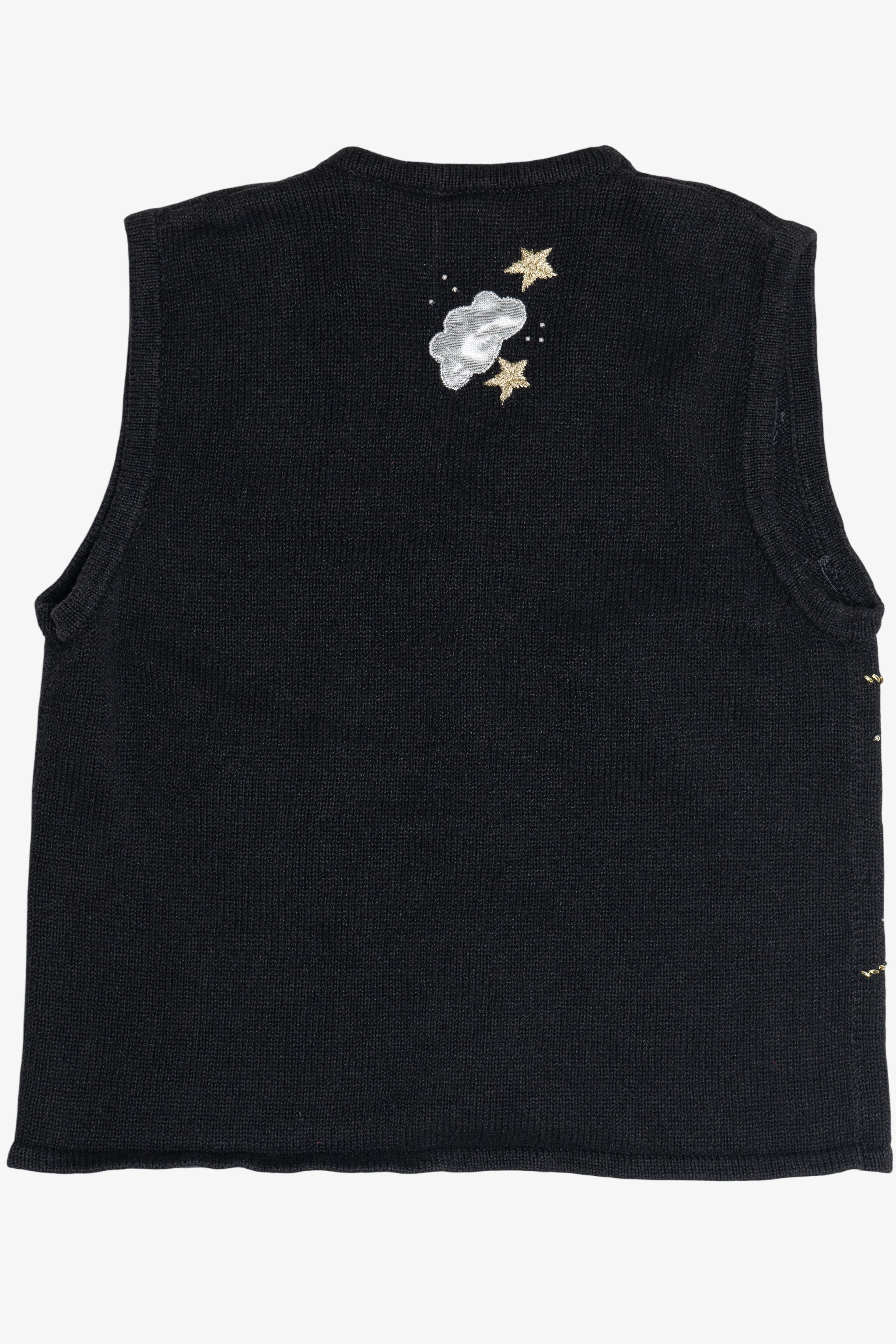Vintage Angles In The Night Sky Ugly Christmas Vest (1990s)
