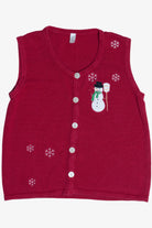 Vintage Snowman Ugly Christmas Vest (2000s)