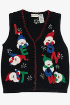 Vintage "Let It Snow" Ugly Christmas Vest (1990s)