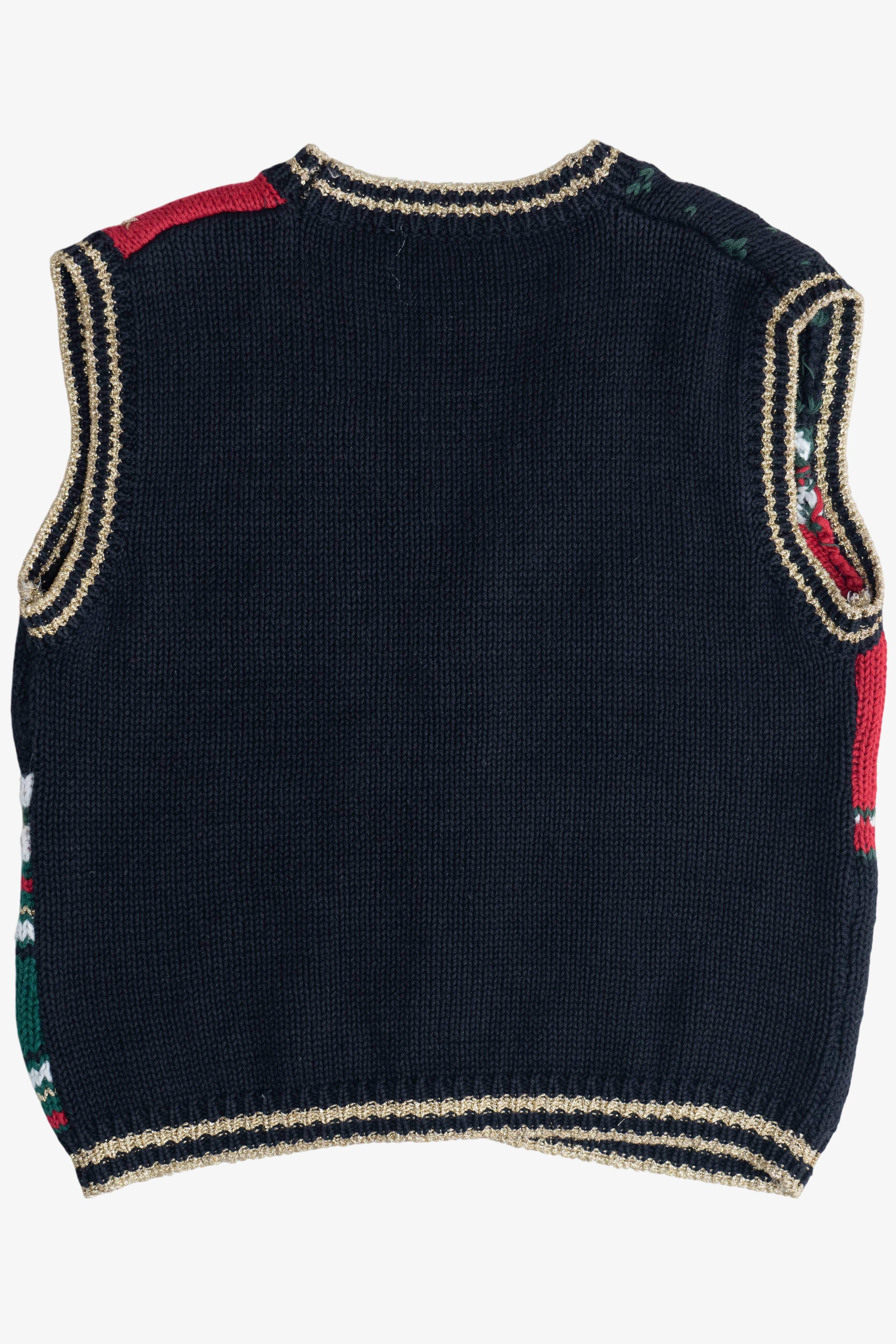 Vintage Black Ugly Christmas Vest (1990s)