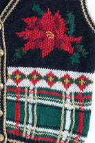 Vintage Black Ugly Christmas Vest (1990s)