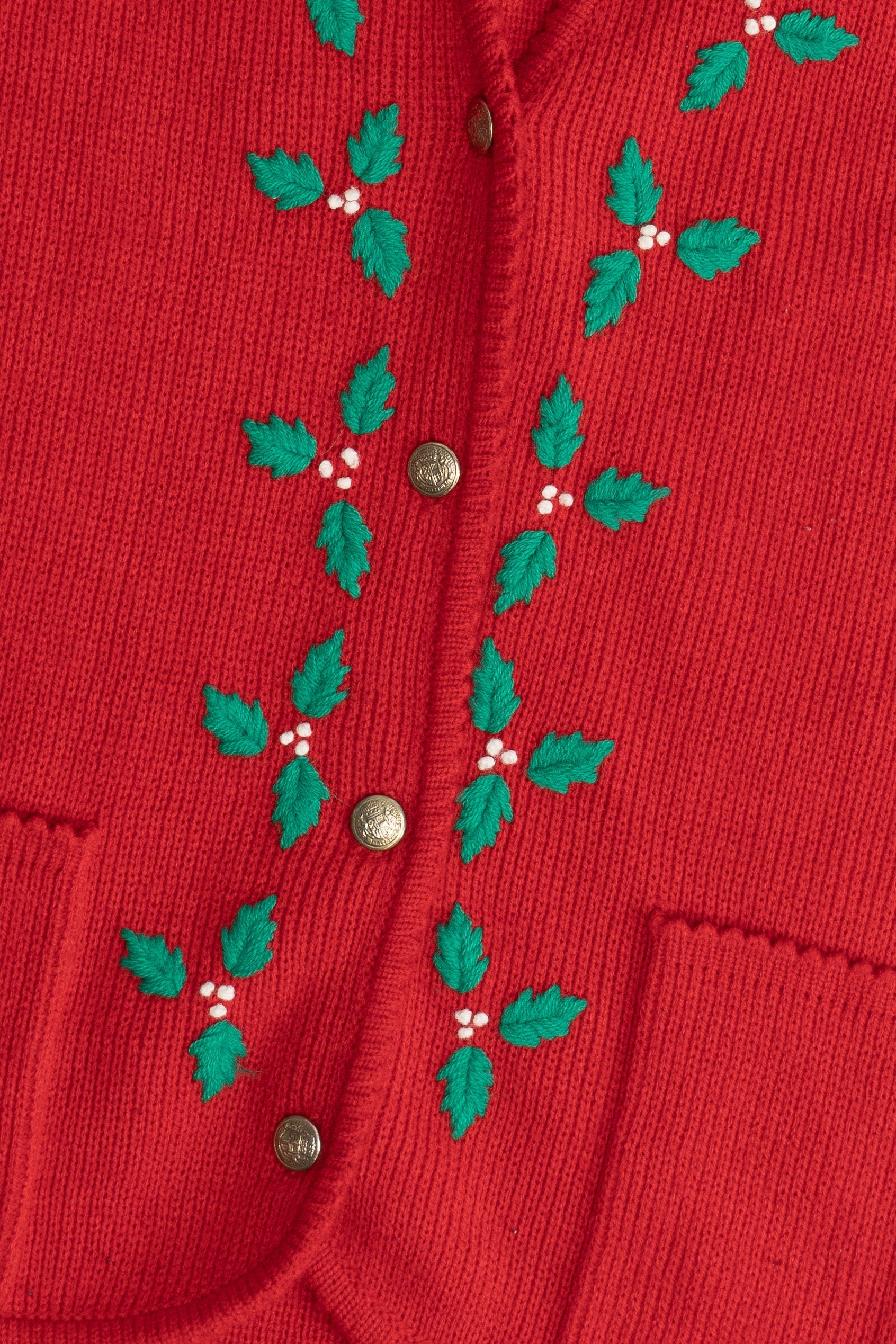 Vintage Tally Ho Double Pocket Ugly Christmas Vest (1980s)