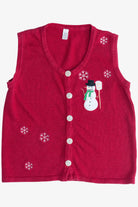Vintage Snowman Ugly Christmas Vest (2000s)