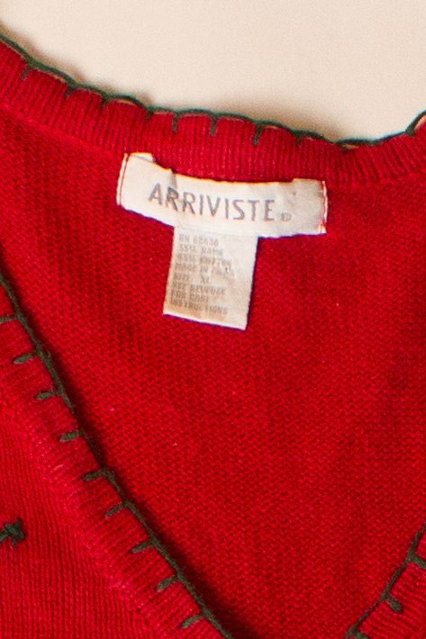 Vintage Snowflakes Collage Ugly Christmas Vest (1990s)