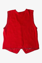 Vintage Snowflakes Collage Ugly Christmas Vest (1990s)