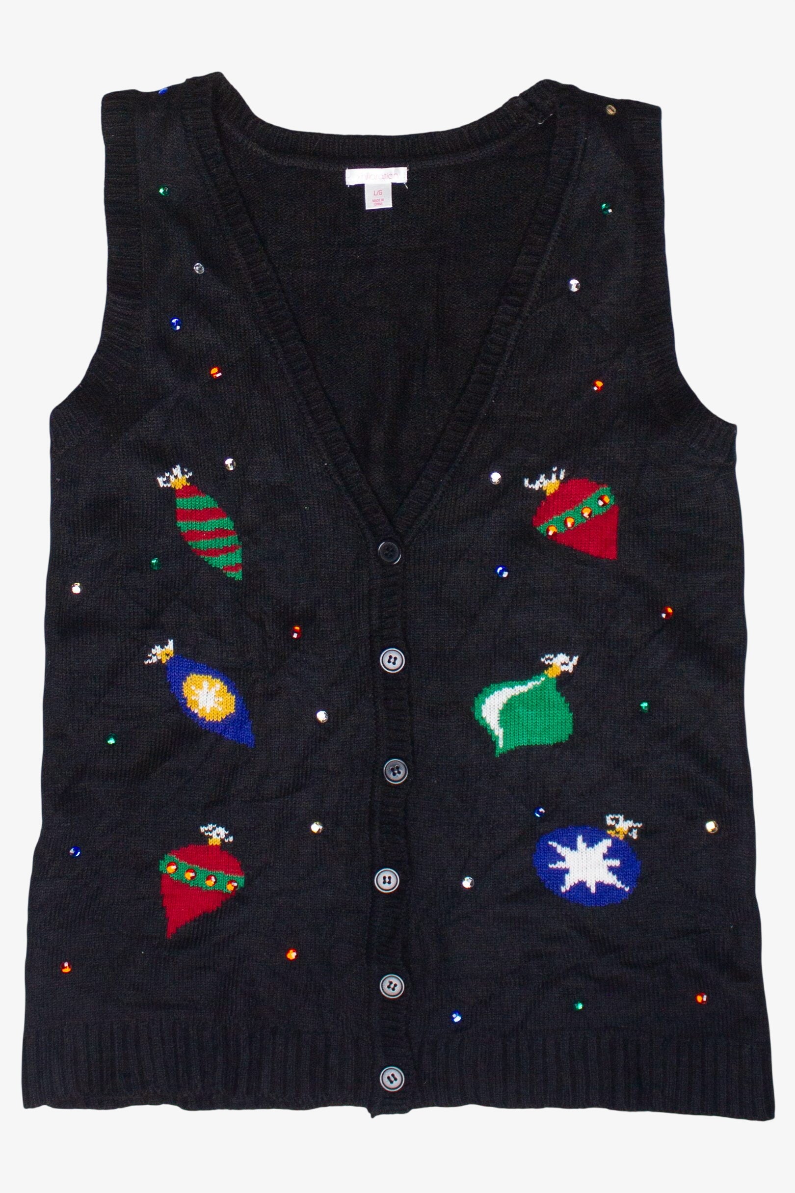 Bejeweled Ornaments Ugly Christmas Vest (2010s)