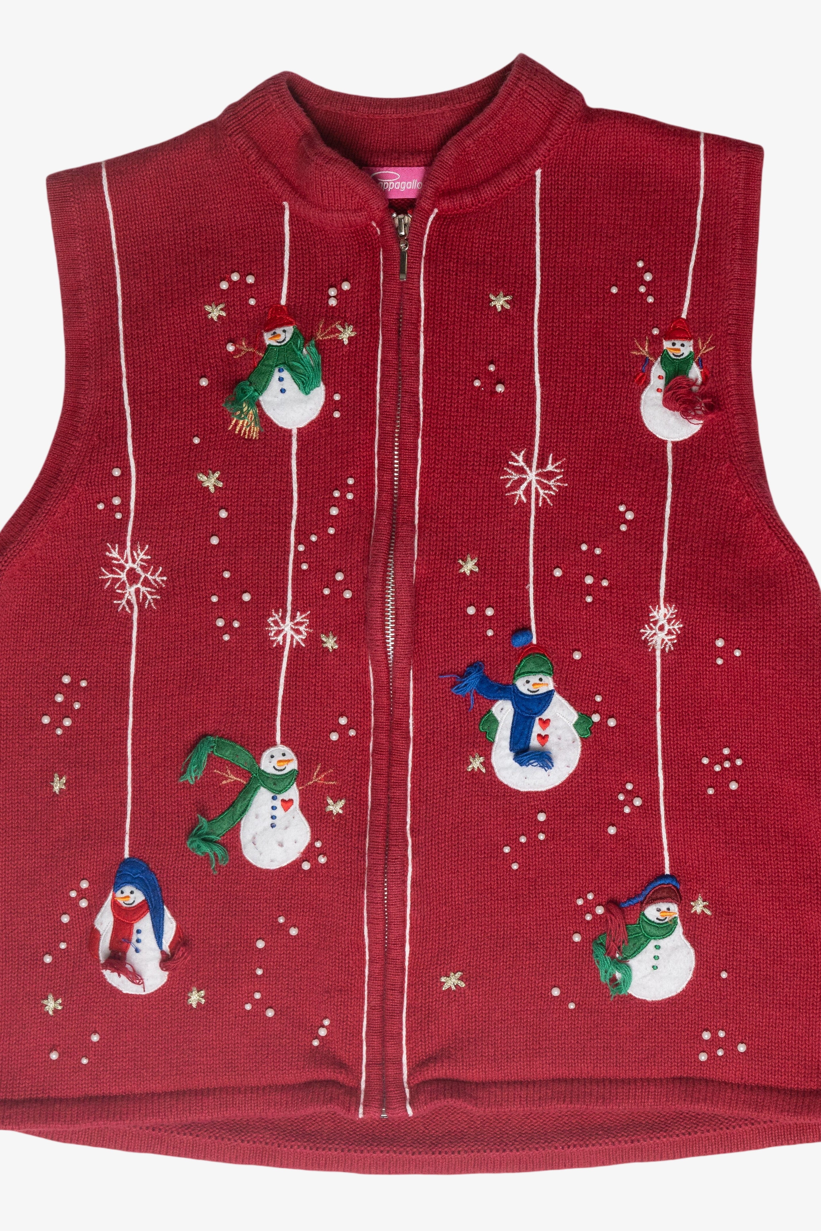 Snowmen Ugly Christmas Vest (1990s)