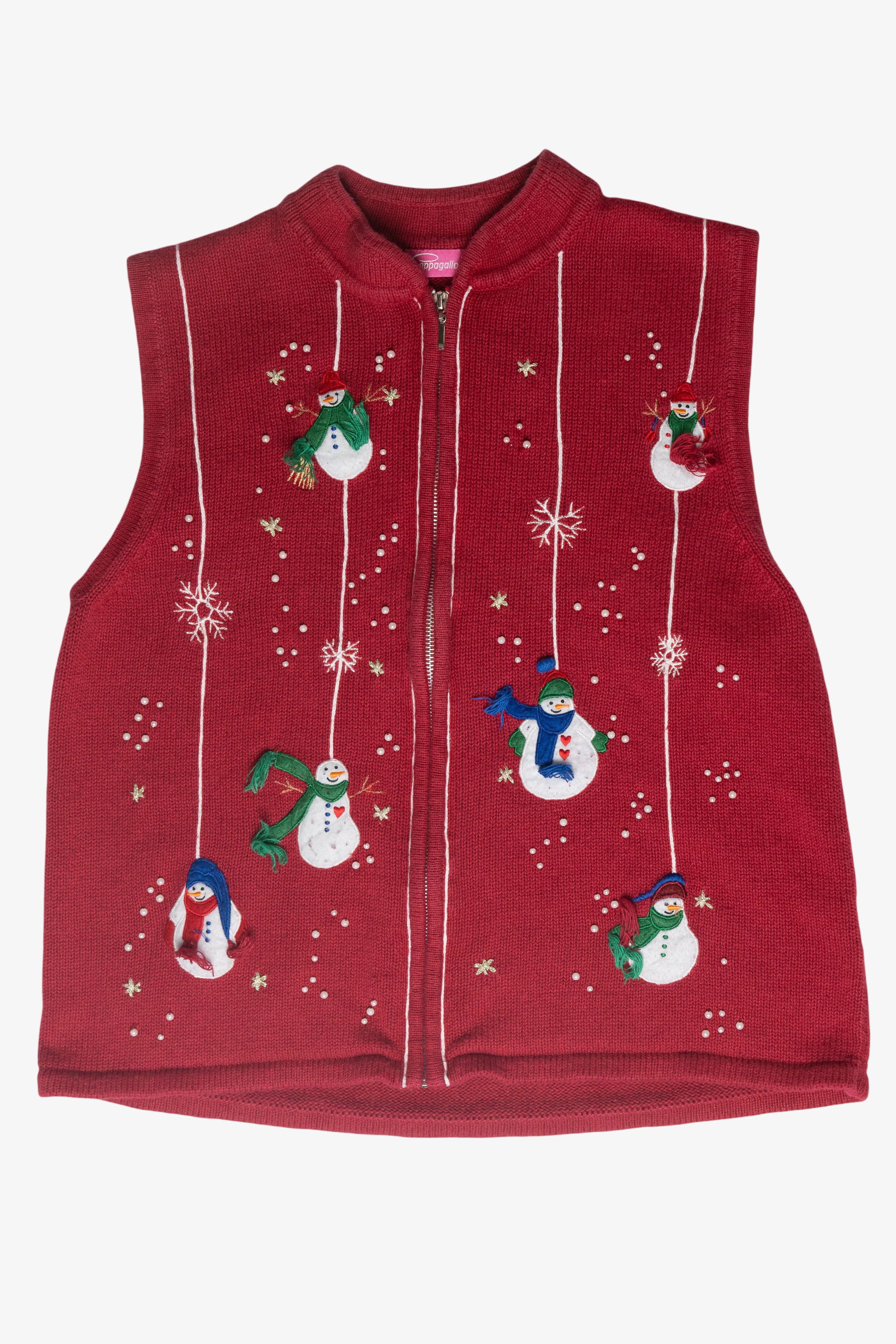 Snowmen Ugly Christmas Vest (1990s)