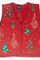  Christmas Trees Ugly Vintage Christmas Vest (1990s)