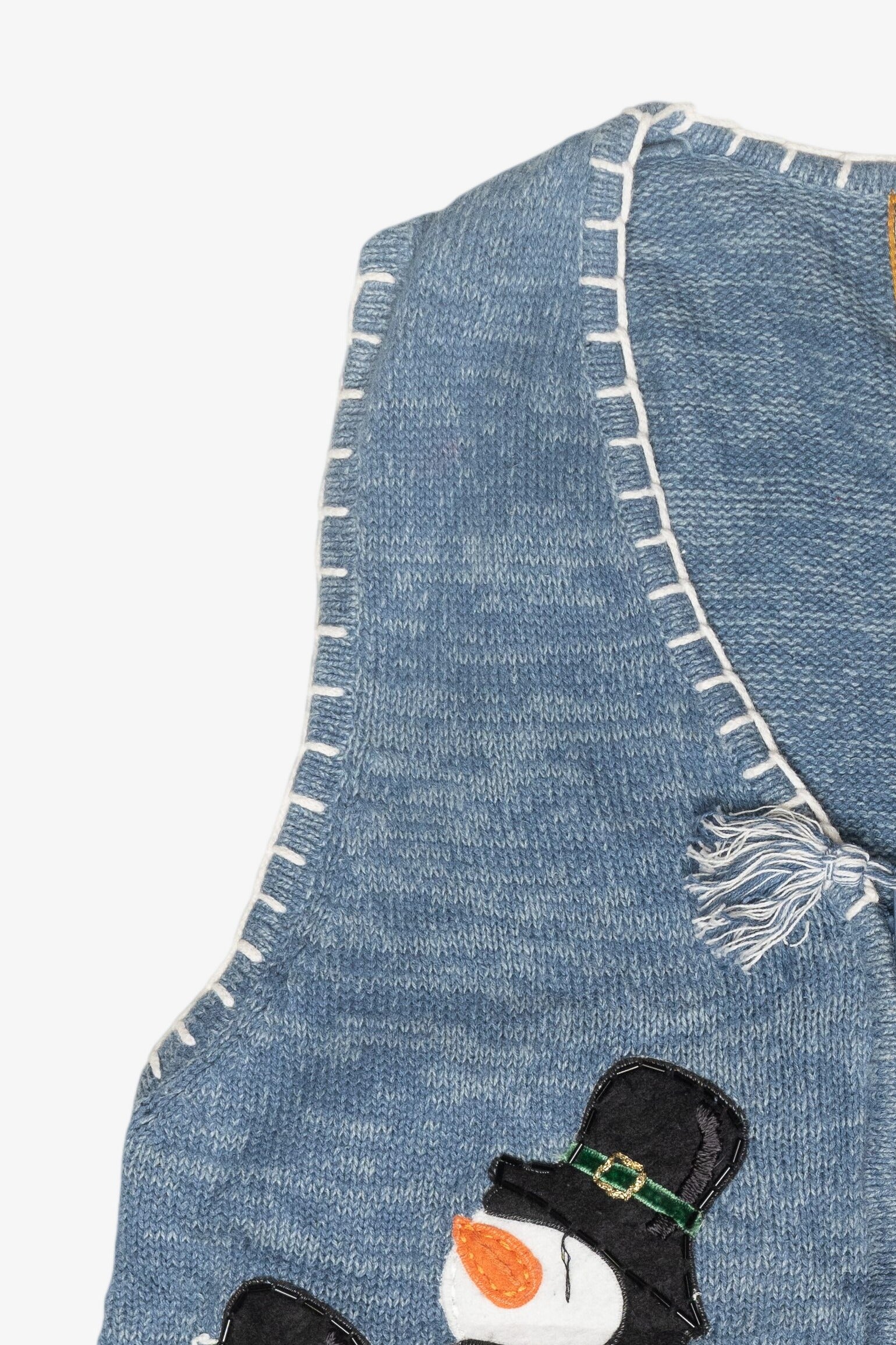 Top Hat Penguins Vintage Ugly Christmas Sweater (2000s)