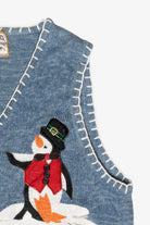 Top Hat Penguins Vintage Ugly Christmas Sweater (2000s)