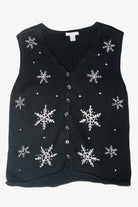 Snowflakes Vintage Ugly Christmas Vest (2000s)