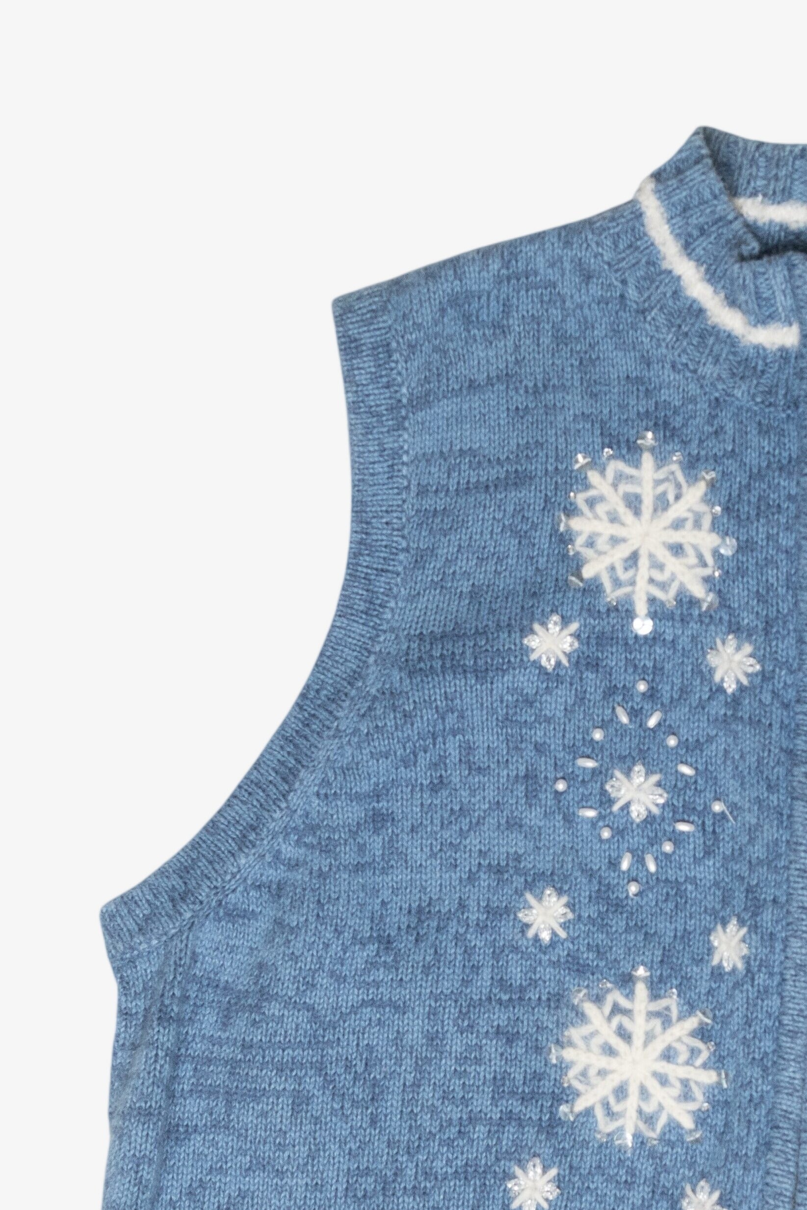 Snowflakes Vintage Ugly Christmas Sweater (2000s)