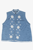Snowflakes Vintage Ugly Christmas Sweater (2000s)