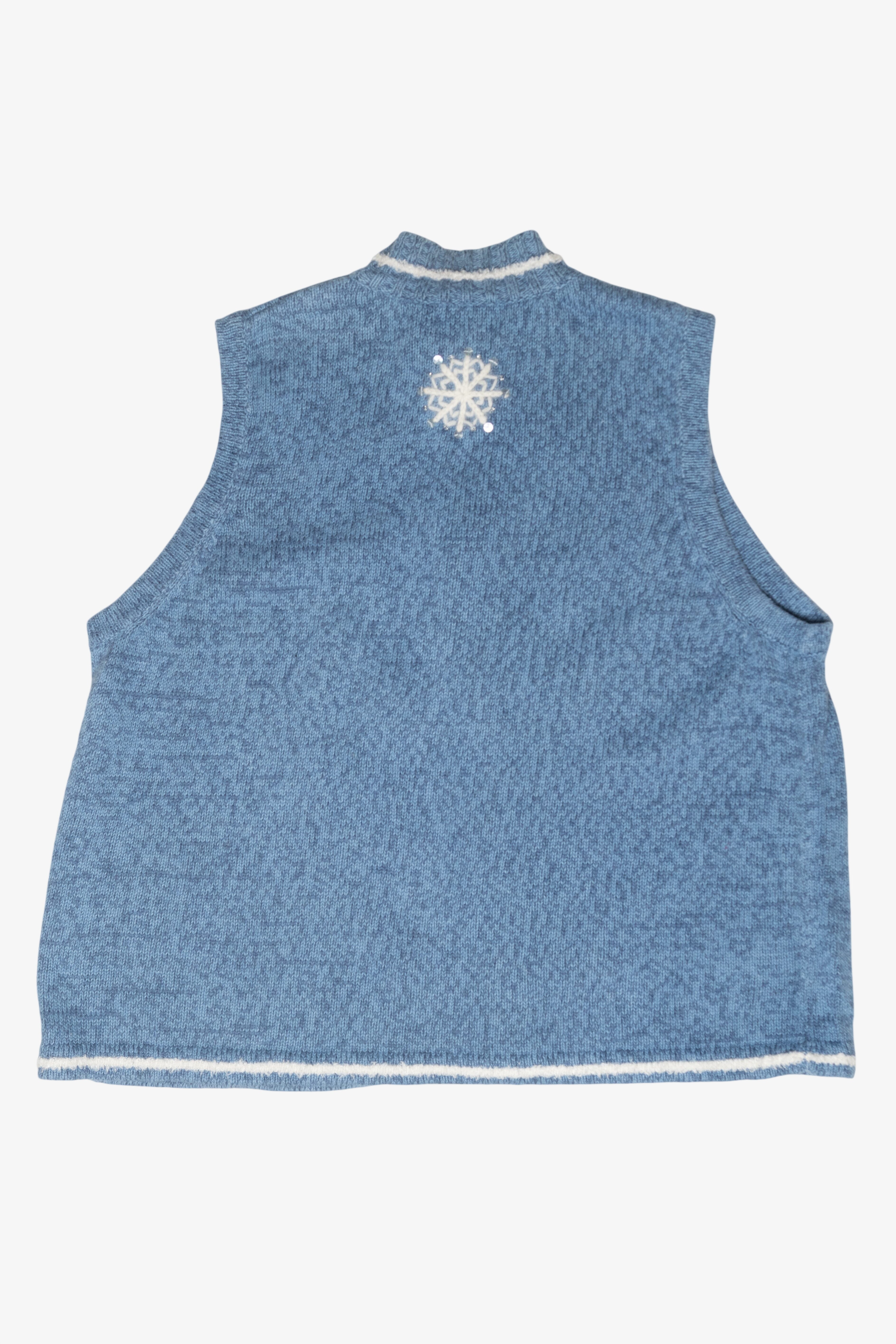 Snowflakes Vintage Ugly Christmas Sweater (2000s)