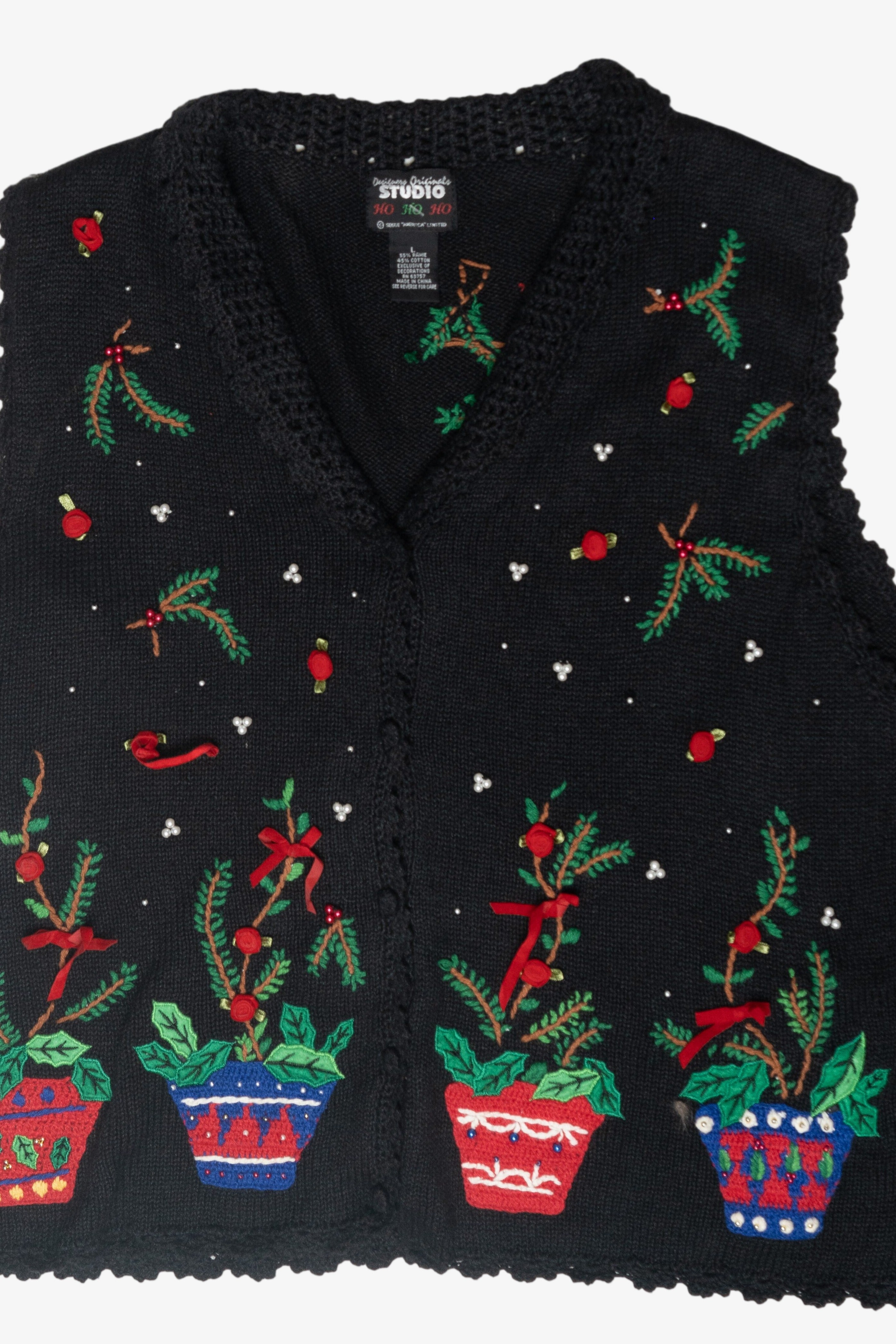 Holly Vintage Ugly Christmas Vest (2000s)