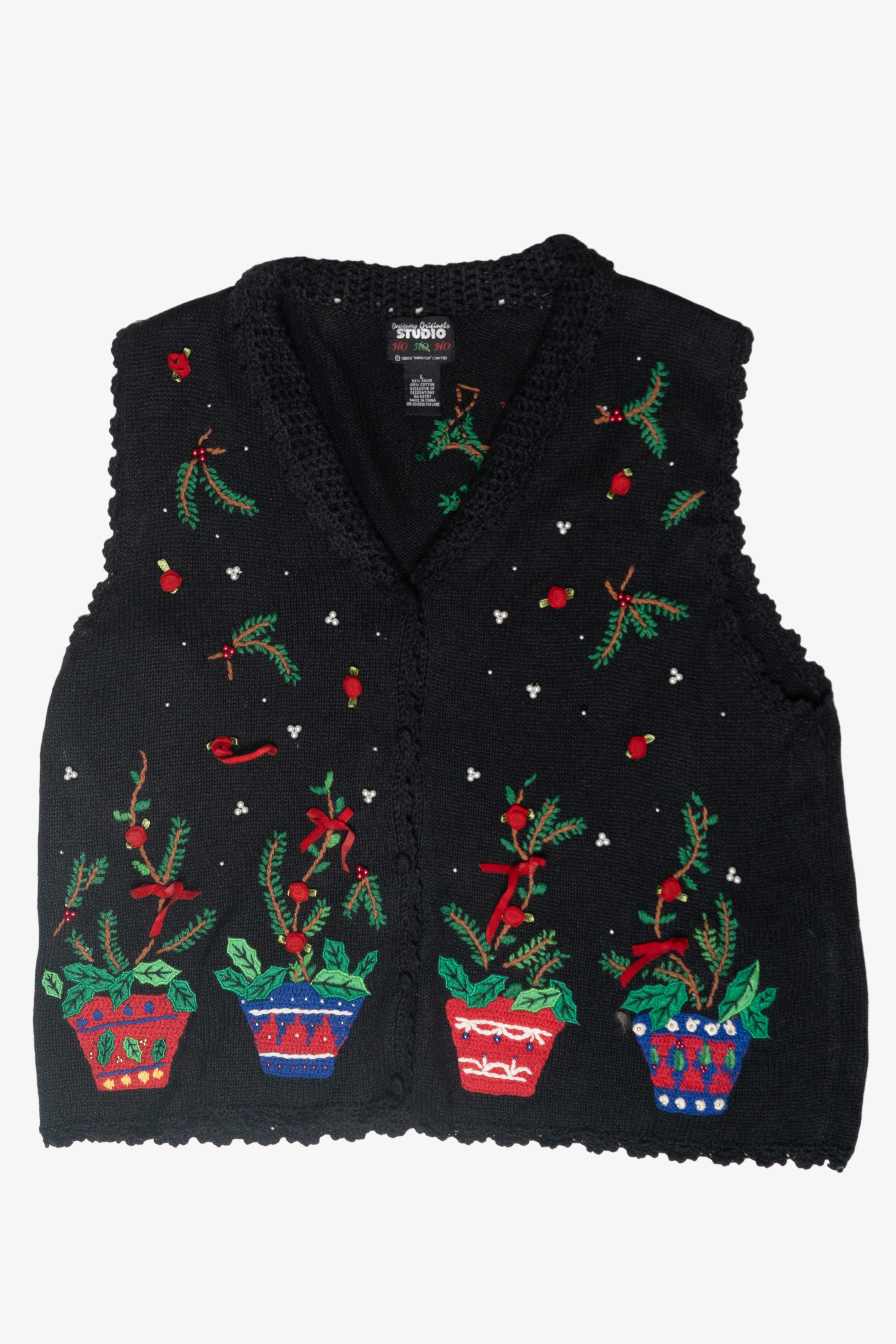 Holly Vintage Ugly Christmas Vest (2000s)