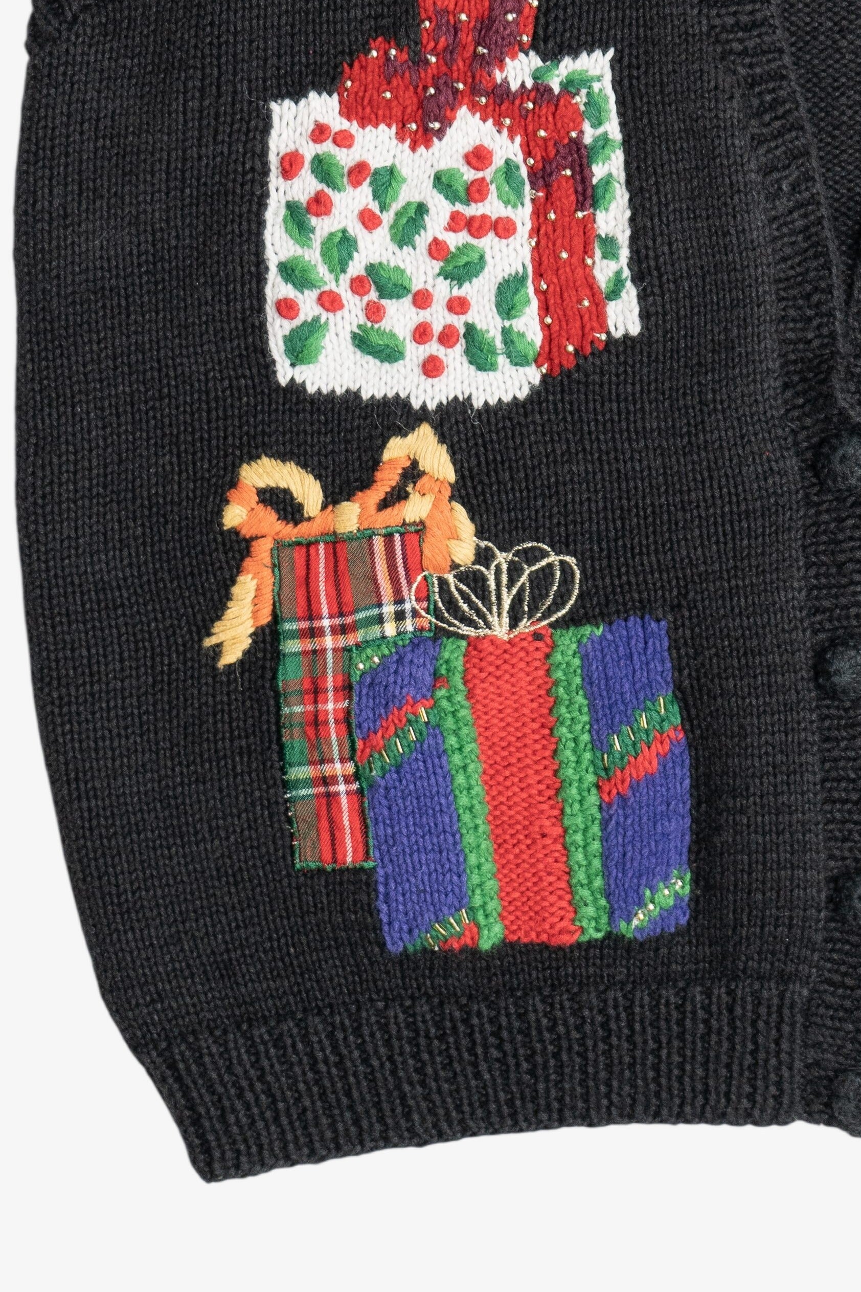 Vintage Presents Ugly Christmas Sweater Vest (1980s)