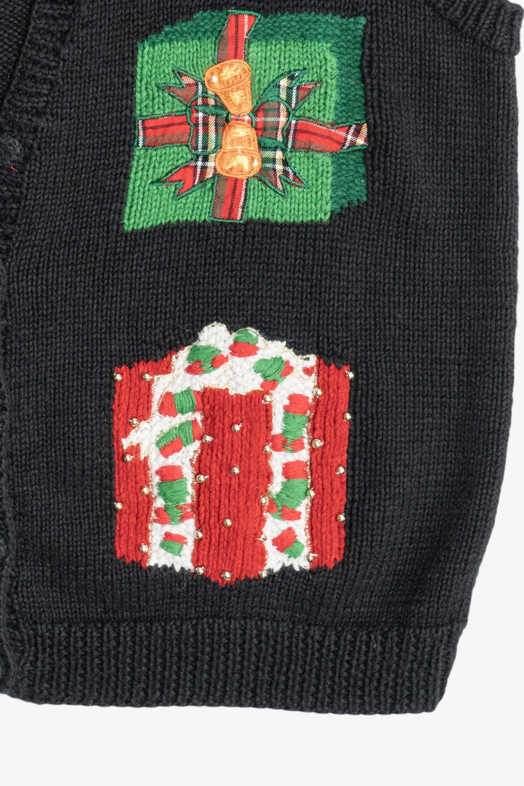 Vintage Presents Ugly Christmas Sweater Vest (1980s)