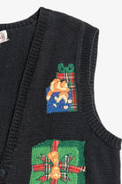 Vintage Presents Ugly Christmas Sweater Vest (1980s)