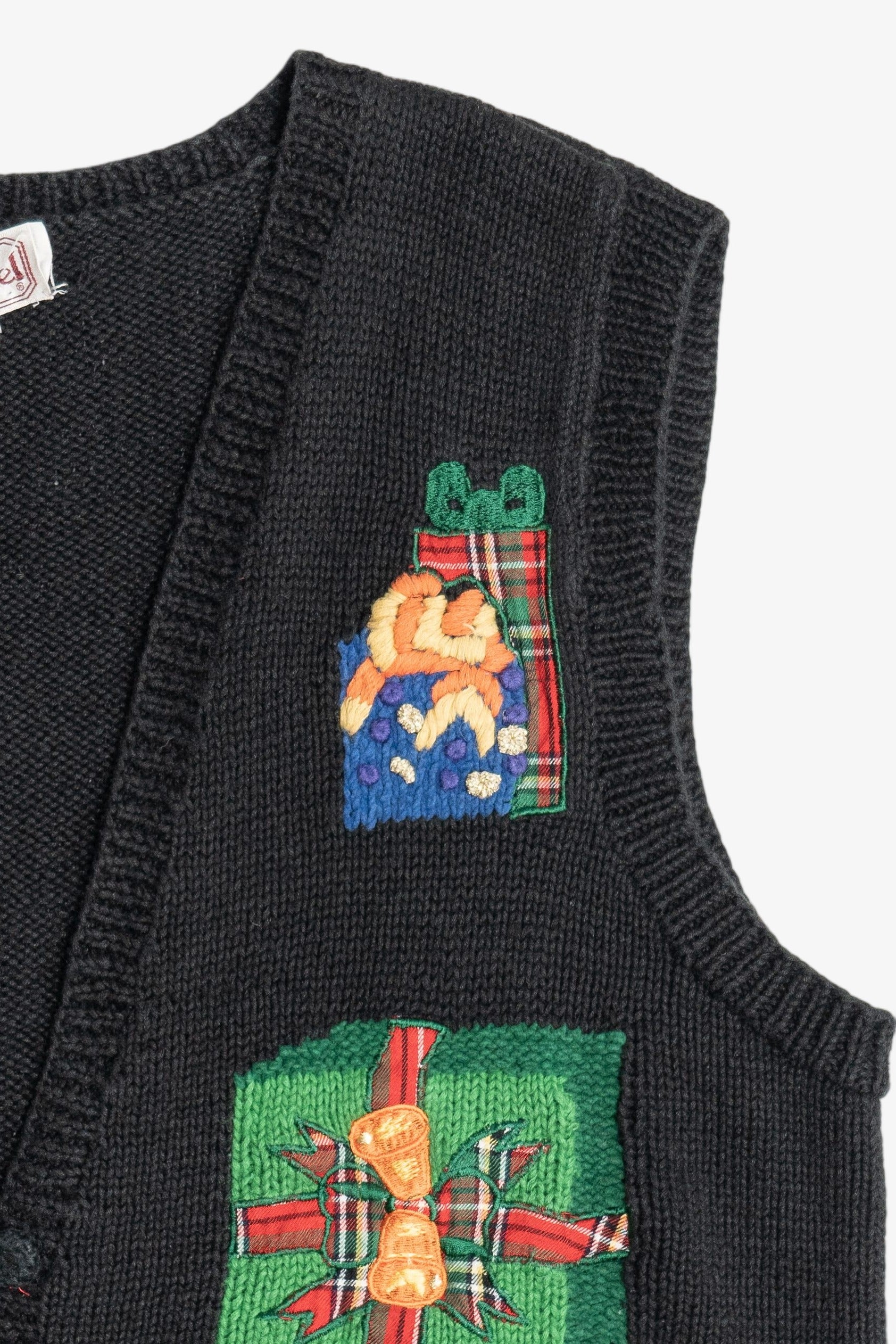 Vintage Presents Ugly Christmas Sweater Vest (1980s)