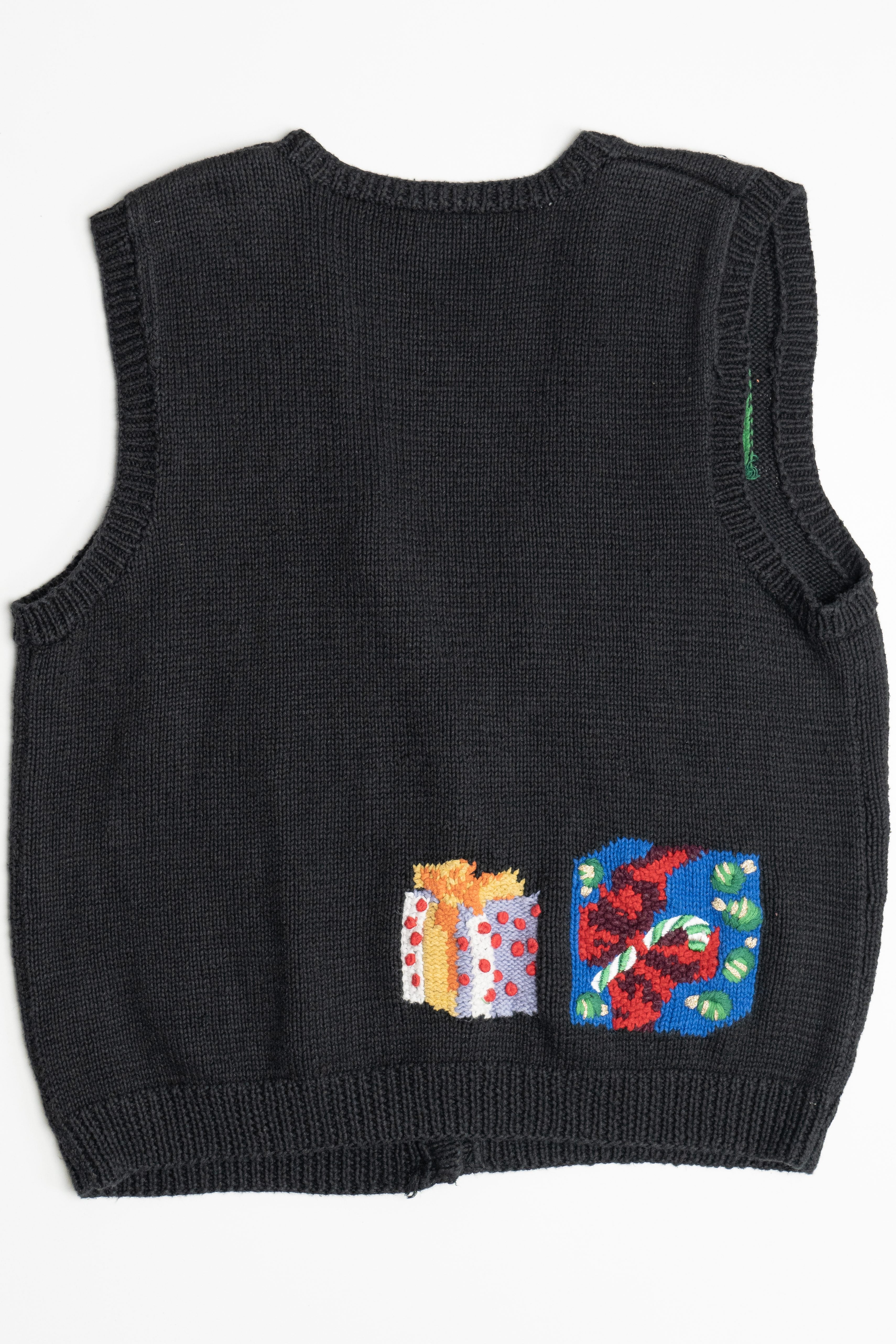 Vintage Presents Ugly Christmas Sweater Vest (1980s)