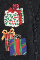 Vintage Presents Ugly Christmas Sweater Vest (1980s)