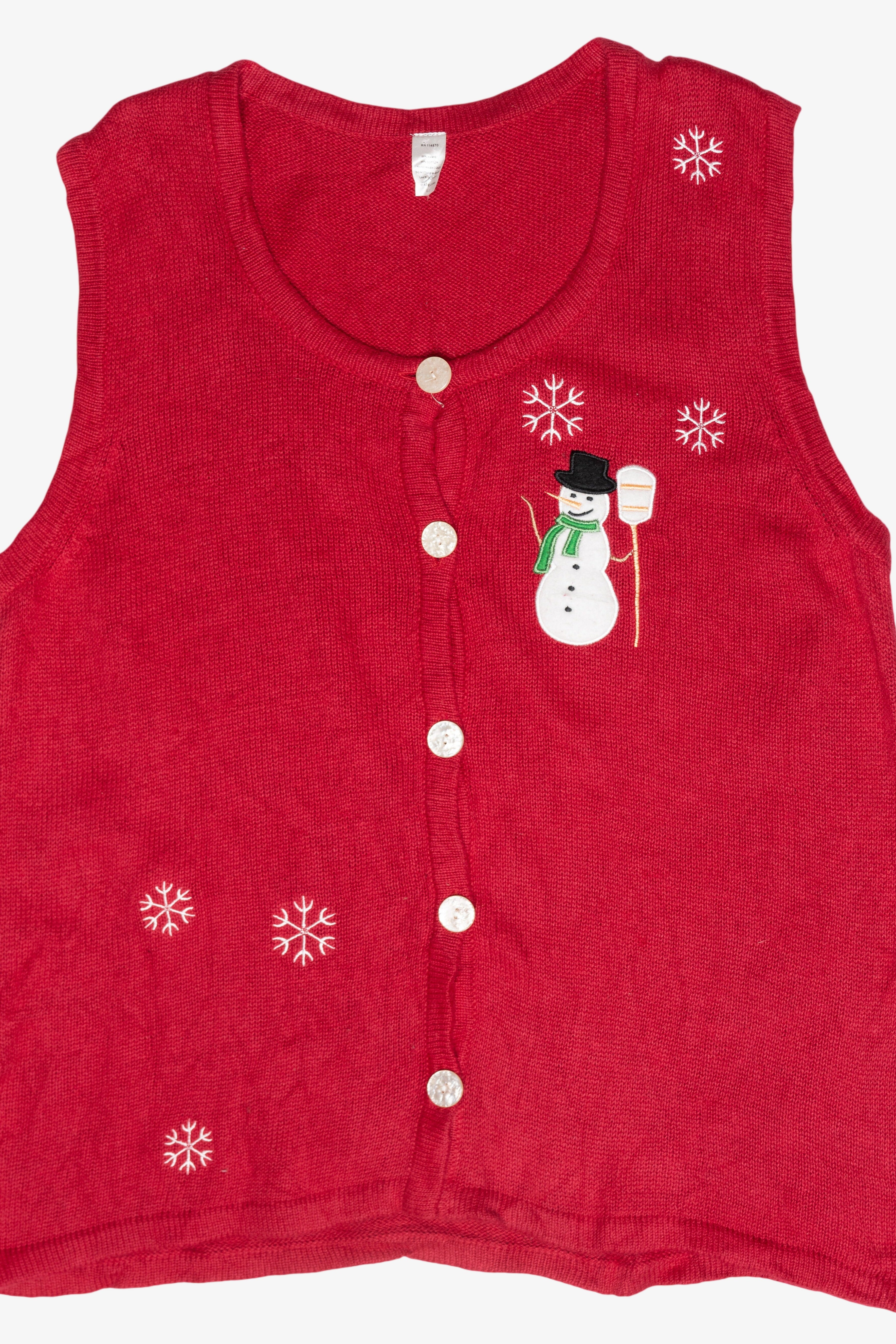 Snowmen Ugly Vintage Christmas Vest (1990s)