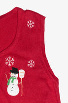 Snowmen Ugly Vintage Christmas Vest (1990s)