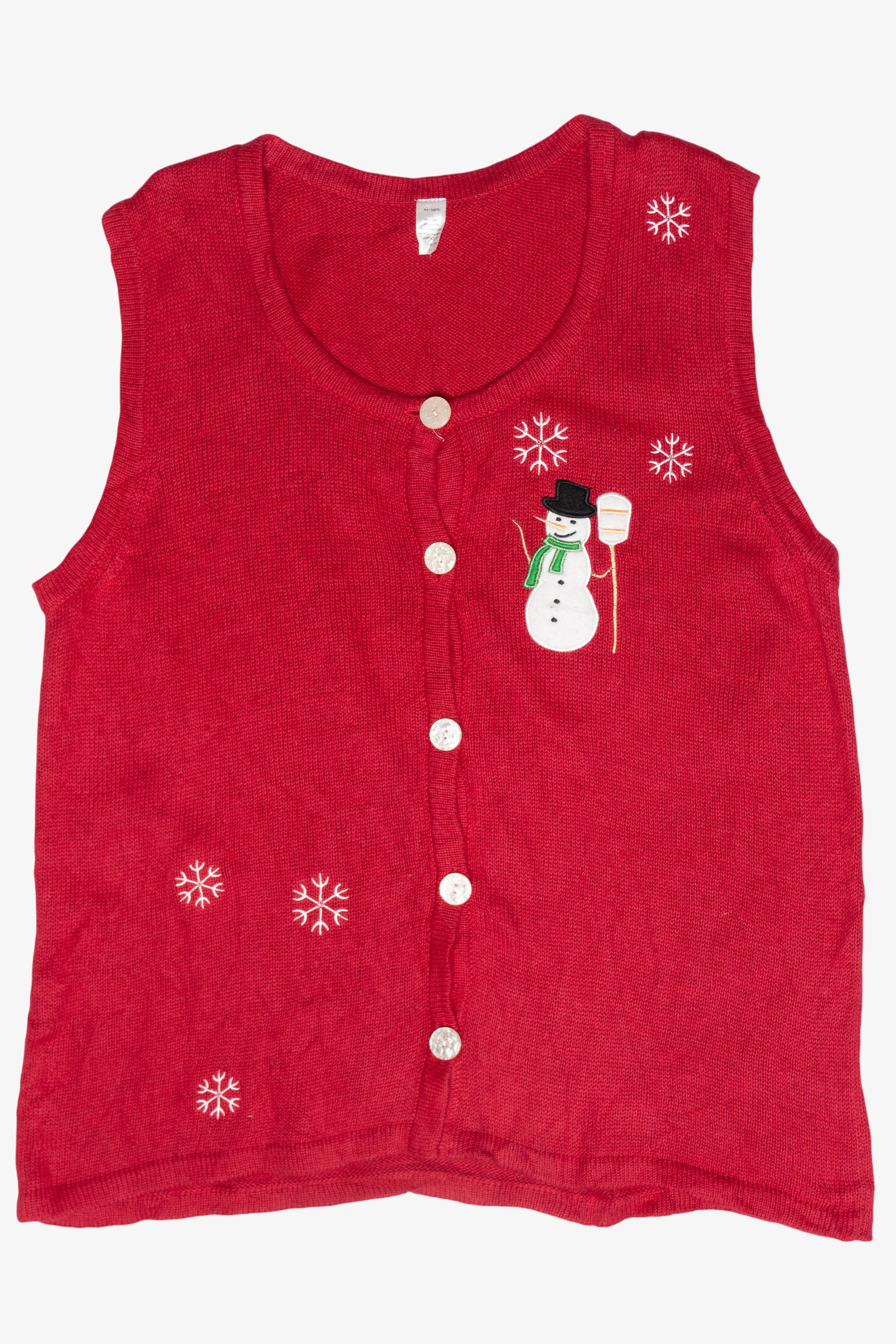 Snowmen Ugly Vintage Christmas Vest (1990s)