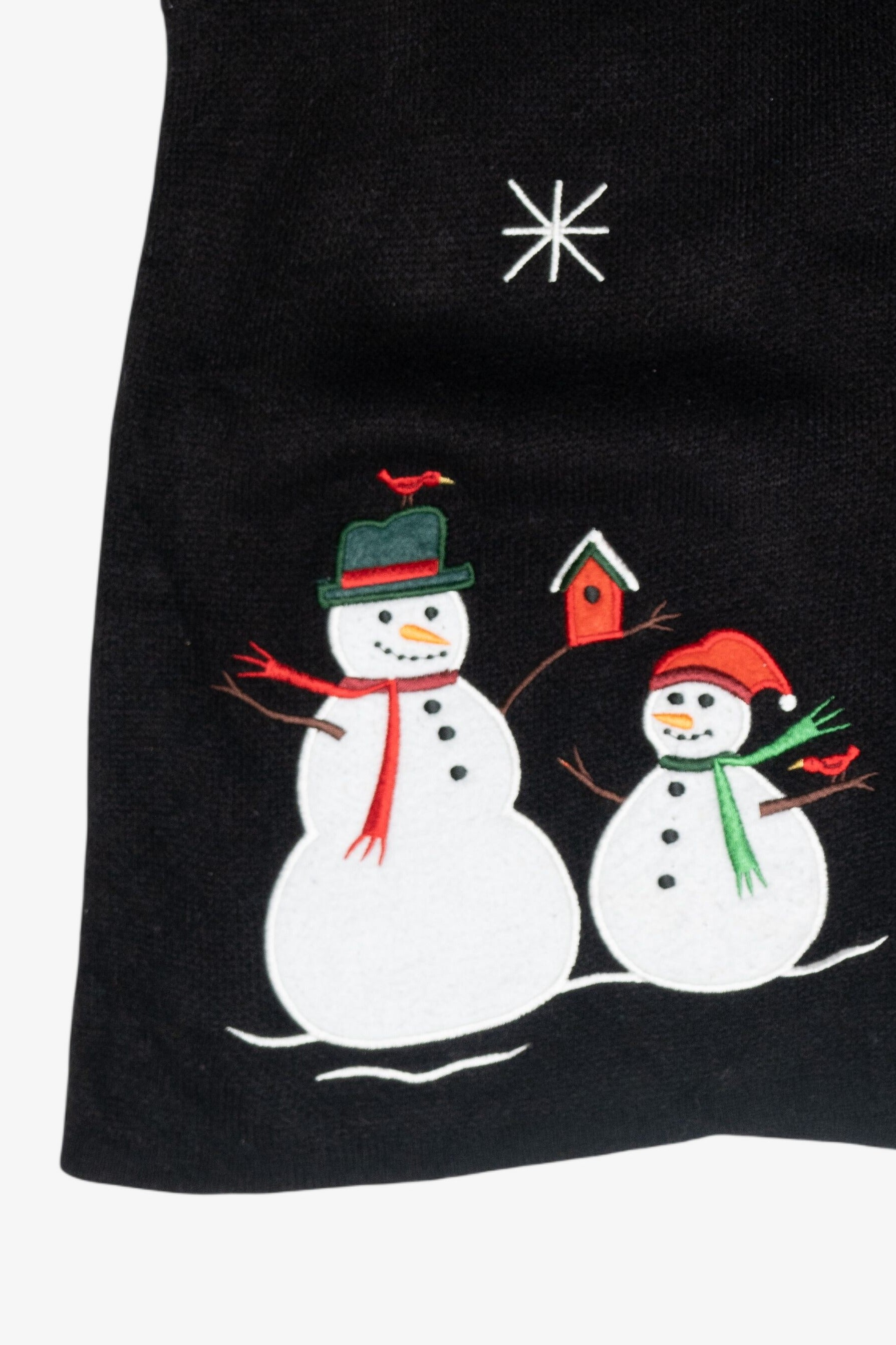 Snowmen Family and Cardinals Vintage Ugly Christmas Vest (2000s)