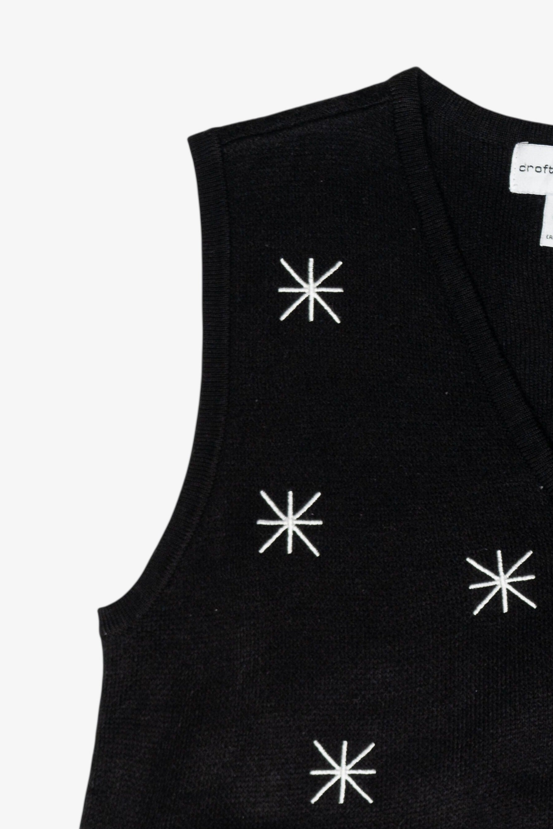 Snowmen Family and Cardinals Vintage Ugly Christmas Vest (2000s)