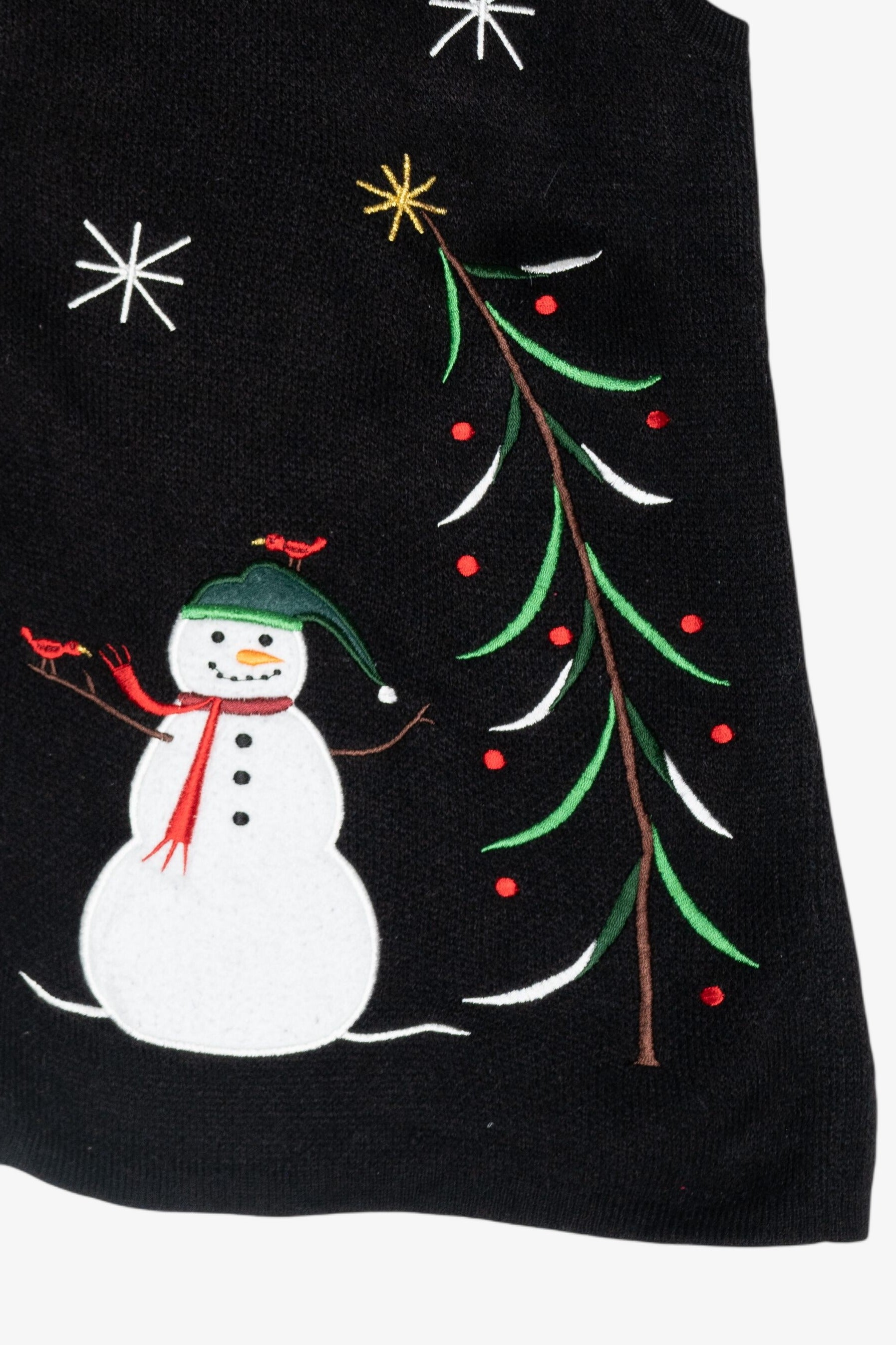 Snowmen Family and Cardinals Vintage Ugly Christmas Vest (2000s)