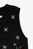 Snowmen Family and Cardinals Vintage Ugly Christmas Vest (2000s)