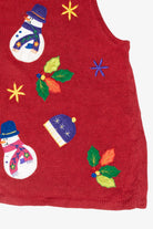 Snowmen Hats Vintage Ugly Christmas Vest (1990s)