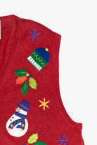 Snowmen Hats Vintage Ugly Christmas Vest (1990s)