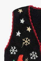 Noel Snowmen Vintage Ugly Christmas Vest (1990s)