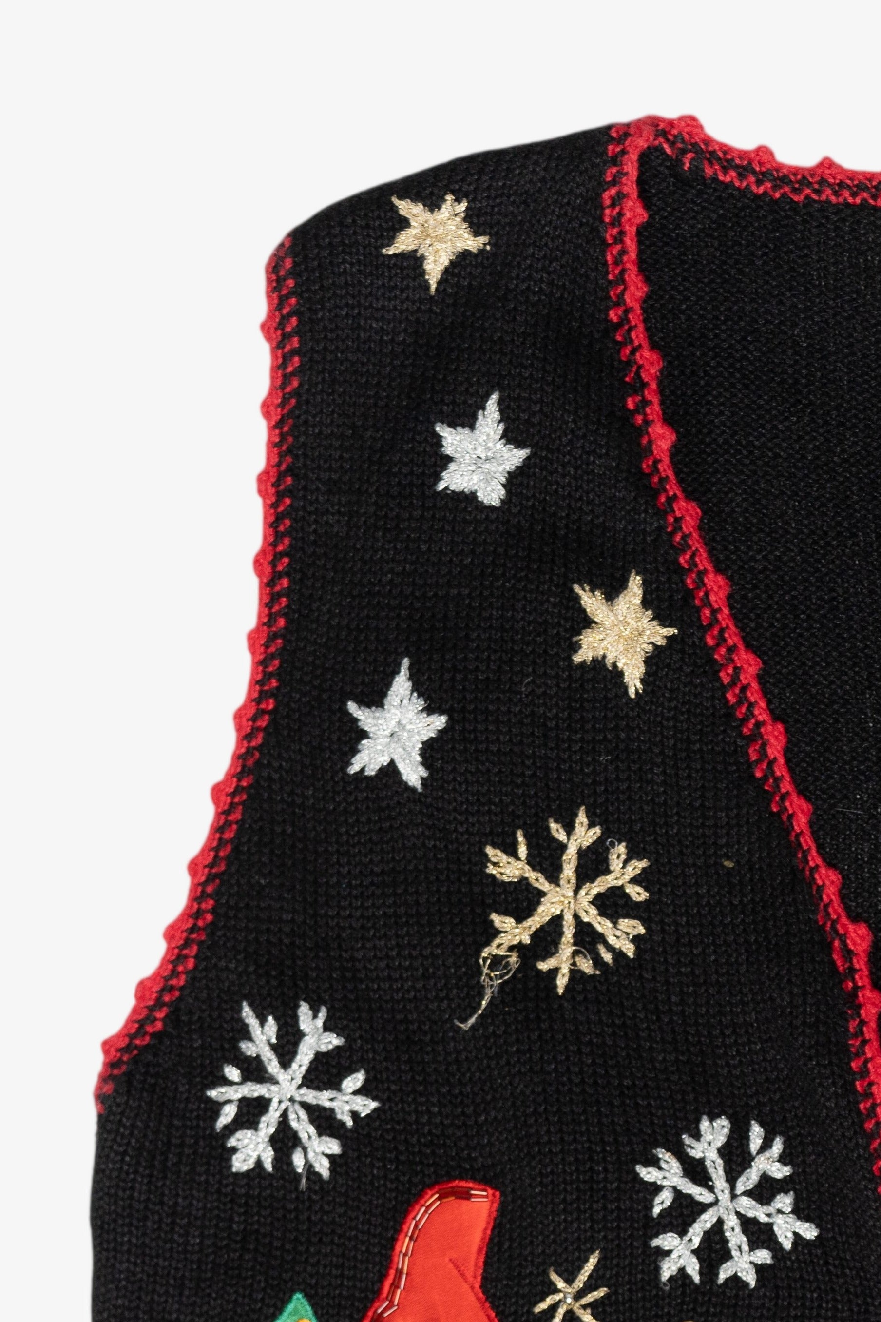 Noel Snowmen Vintage Ugly Christmas Vest (1990s)