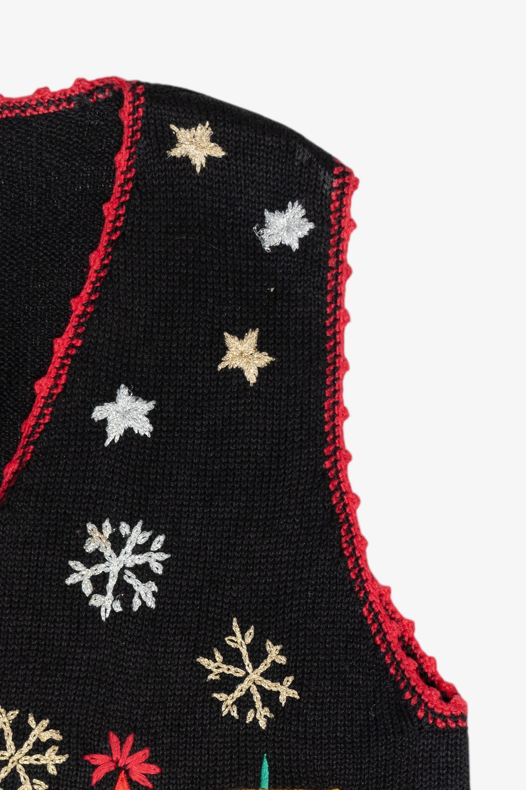 Noel Snowmen Vintage Ugly Christmas Vest (1990s)