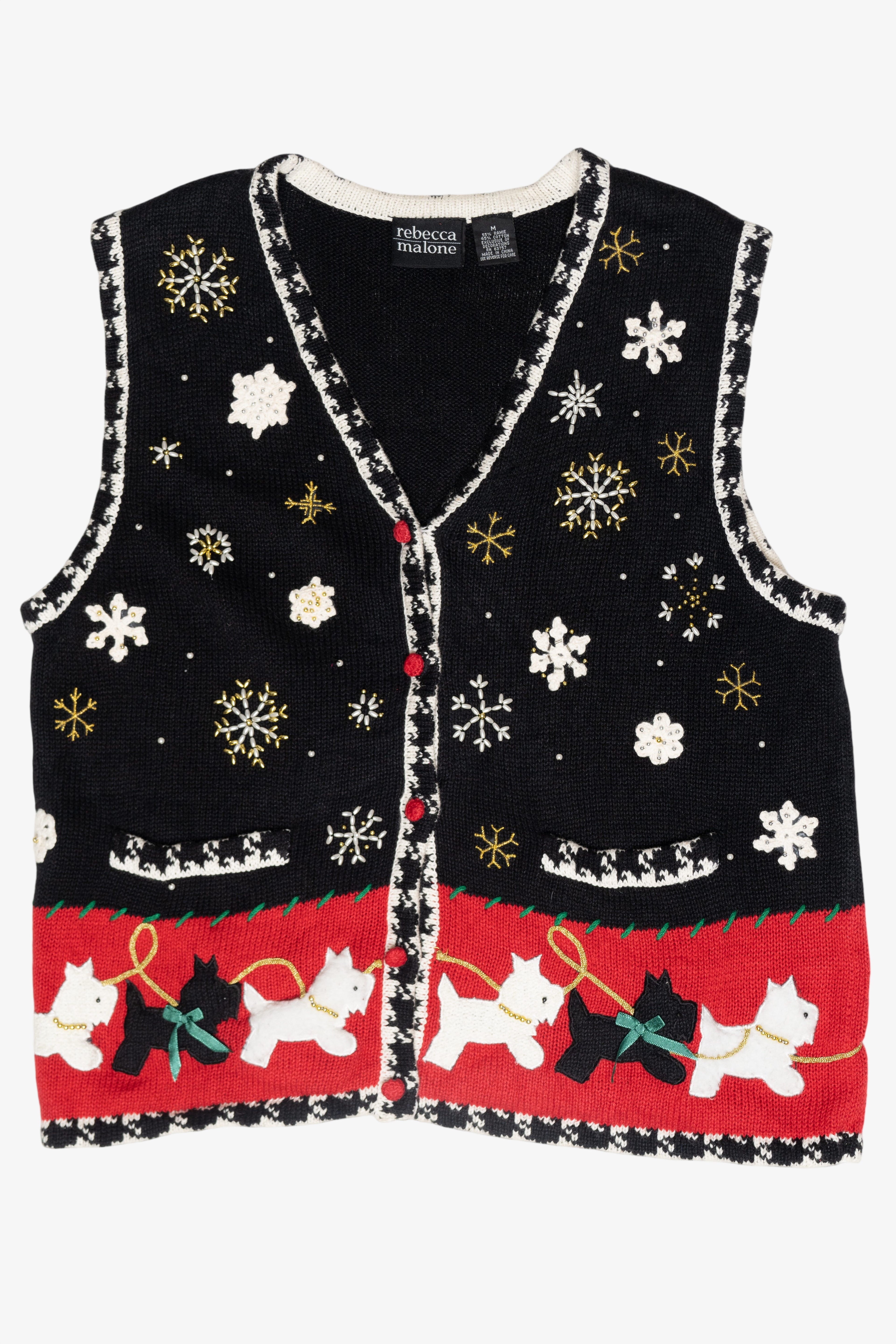 Scotties Vintage Ugly Christmas Vest (2000s)