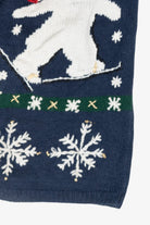 Skiing Polar Bears Vintage Ugly Christmas Vest (1990s)