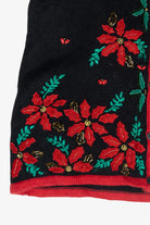 Holly Flower Vintage Ugly Christmas Vest (1980s)